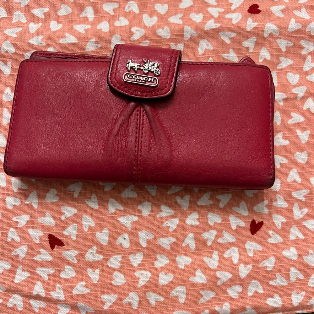Pink leather Coach Wallet